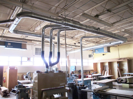 Duct System for Safe Wood Dust Collection