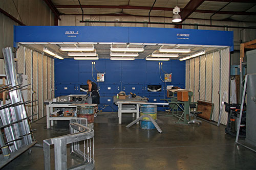 Wet Collector Booth for Aluminum Grinding Dust #1