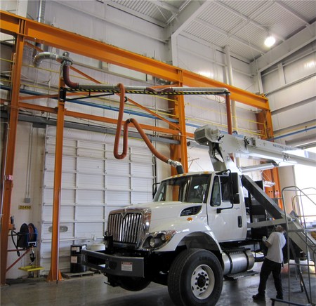 Pivoting Crane Arm (Diesel Exhaust Removal #1)