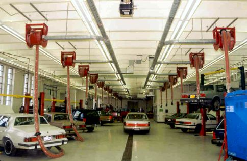Hose Reels With Central Fan